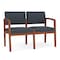 Lesro 2 Seat Tandem Seating W/ No Center Arm, 44 in W 26 in L 31.5 in H, Lenox Series LW2101 - alternate 1